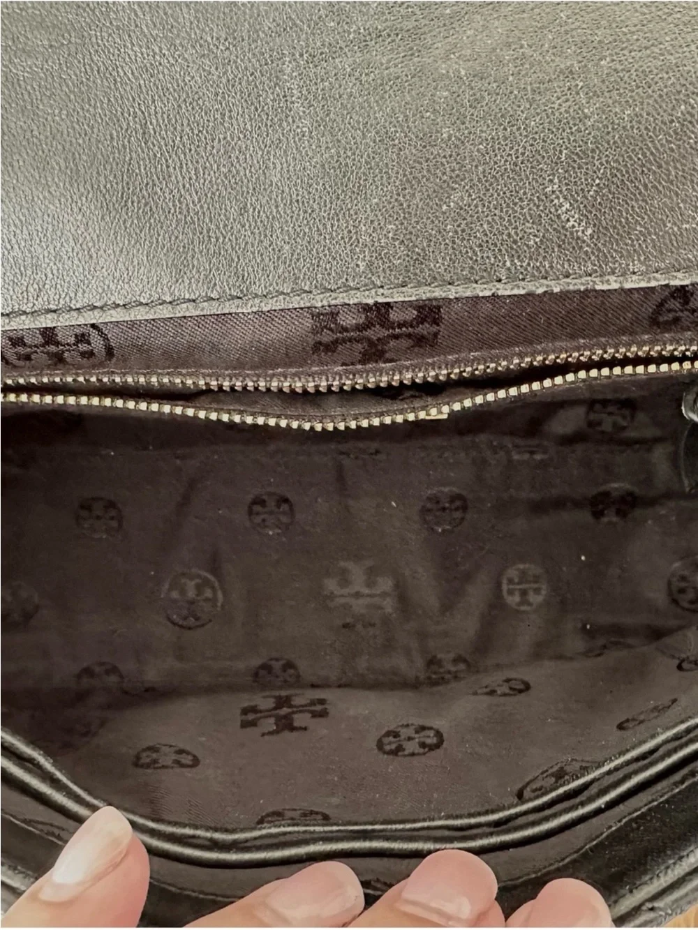 Tory Burch Fleming Quilted Leather Convertible Chain Shoulder Bag Black